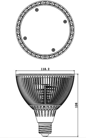 PAR 38 LED விளக்கு விளக்கு