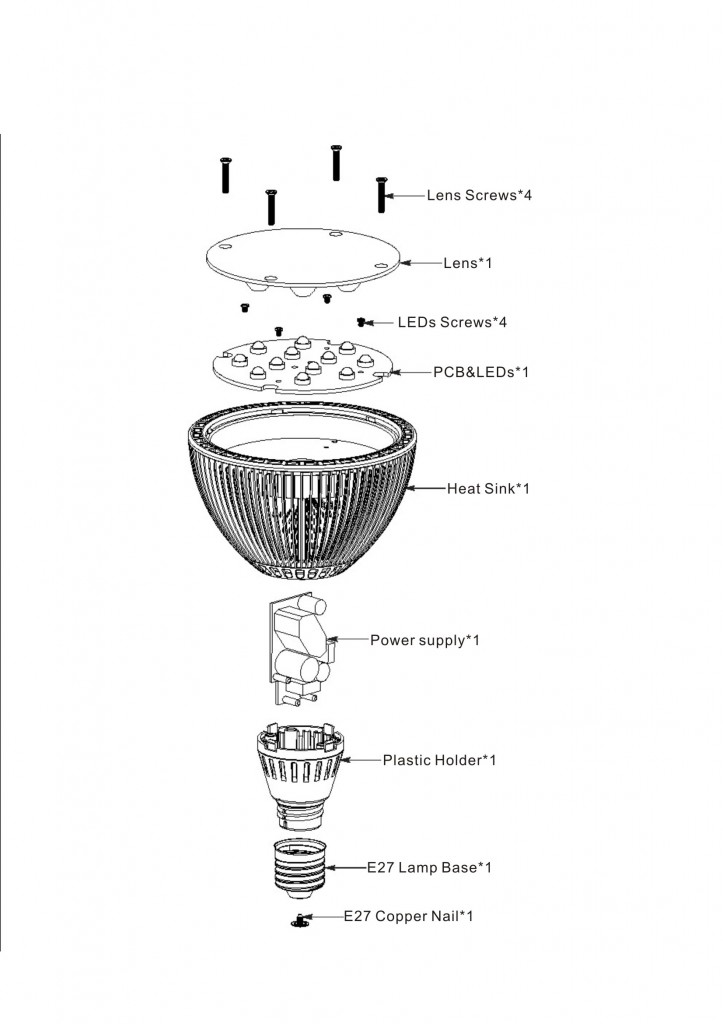 LED PAR38 Kab