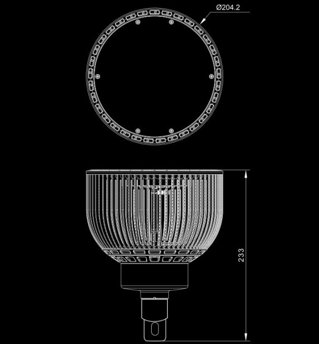Dimension der AT-Anhänger LED-Leuchten