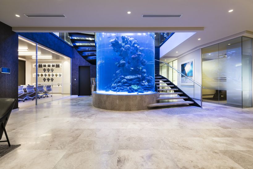 LED  aquarium cylynder tank