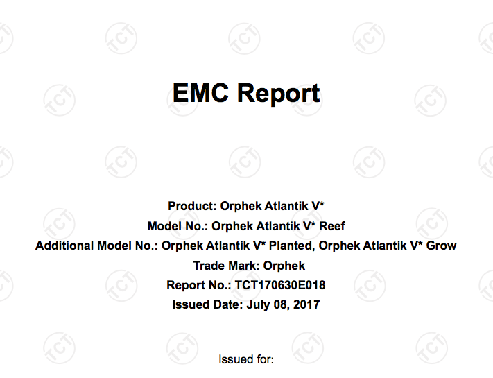 대서양 V4 EMC 테스트