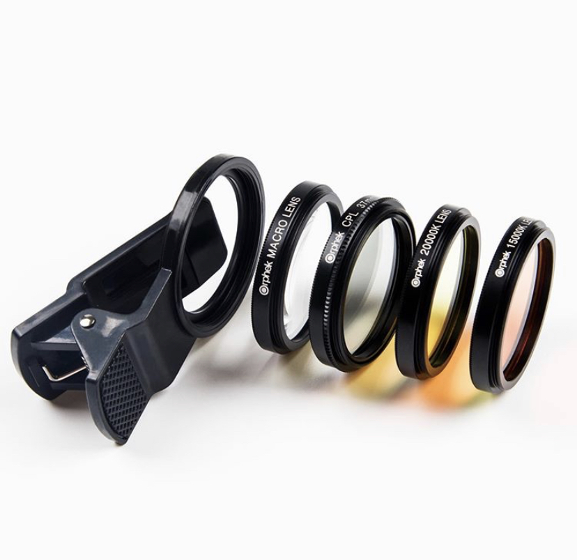 Wide coverage clip & optical filter glass lens