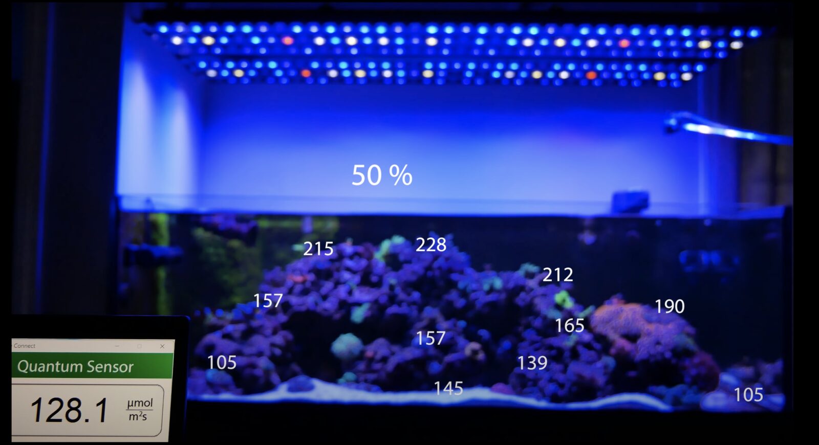 PAR_readings_of_Orfek_OR3_LED_Bars