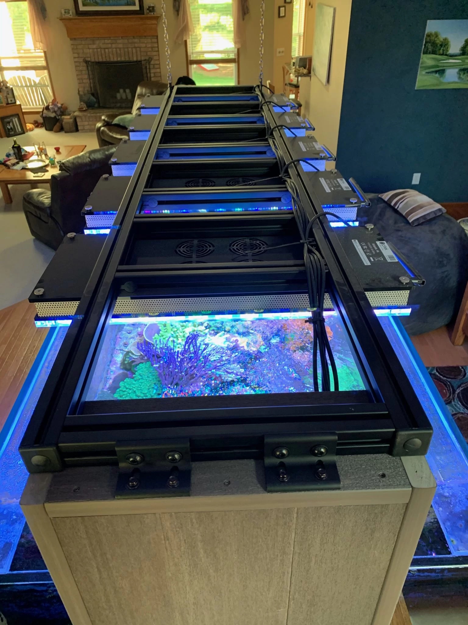 aquarium_mounting_structure_for_Atlantik_iCon_LED-LIghting_fixtures